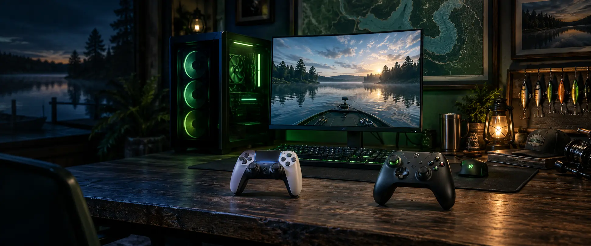 PC and console fishing game equipment